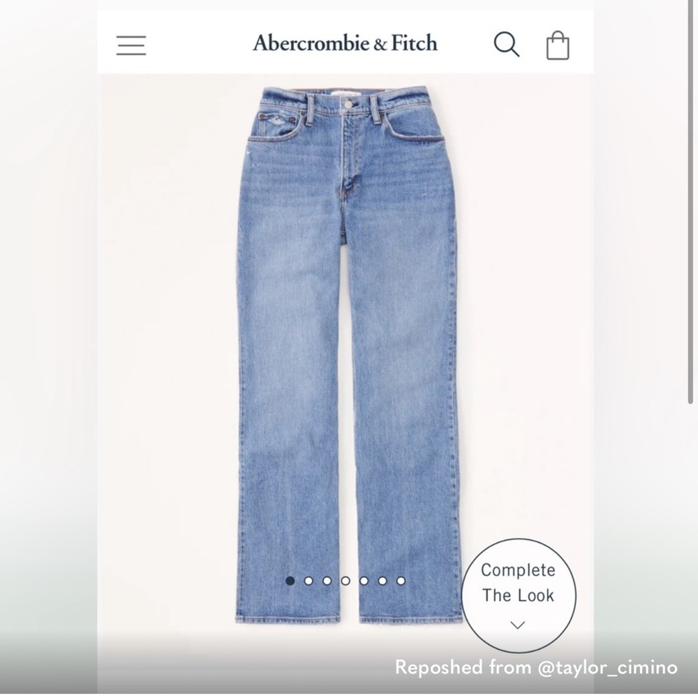 Abercrombie & Fitch Relaxed 90’s jeans size 28/6s